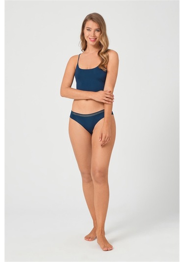 File Lastikli Lazer Kesim Bikini Külot 5'li Paket - 2 Asorti Çok Renkli