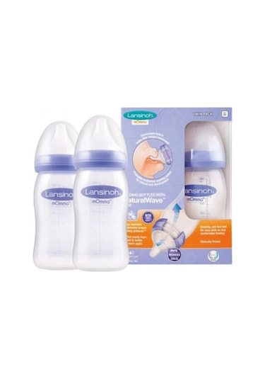 Lansinoh Natural Wave Biberon 2'li Set 240 ML