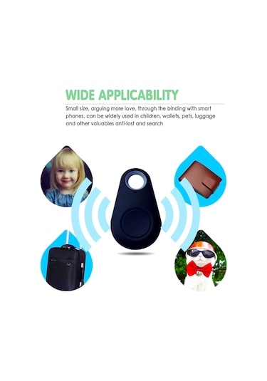 Geeroyoo Bluetooth Gps - Akıllı Anahtar, Valiz, Telefon İçin Mini Kayıp Önleyici Uygulama Kontrollü