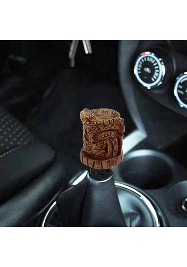 Sones Evrensel Ahşap Avatar Şekli Araba Vites Kolu Reçine Modifiye Vites Topuzları