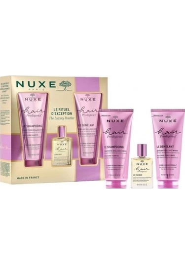 Nuxe Hair Prodigieux Şampuan 200 ML + Maske 30 ML + Saç Kremi 200 ML