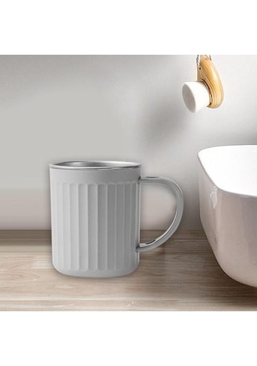 Suntek Çocuklar Için Gargara Bardağı Diş Fırçası Gri