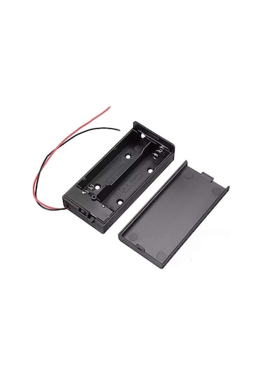 18650 2li Pil Kutusu On/Off Anahtar 15cm Kablolu  2 Adet Seri