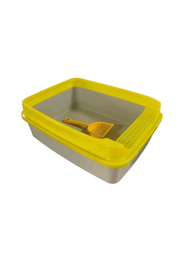 Can's Lüx Açık Kedi Tuvaleti Orta Boy 51 x 39 x 19 CM + Kürek