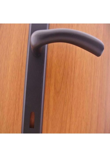 Marmara Mat Siyah Aynalı Kapı Kolu