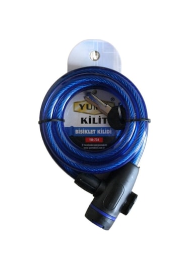Yuma Ym- 734 150cm Mavi Bisiklet Kilidi