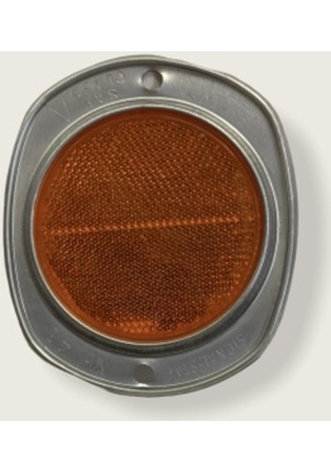 Sarı Vidalı Yuvarlak Metal İnce Kenar Reflektör Made In Usa Willy