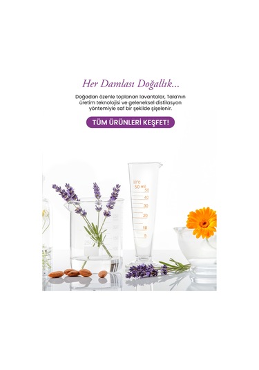 Tala Lavanta Suyu %100 Saf Ve Doğal Canlandırıcı Ve Besleyici Etkili Tonik Lavanta Hidrosolü 100 ML