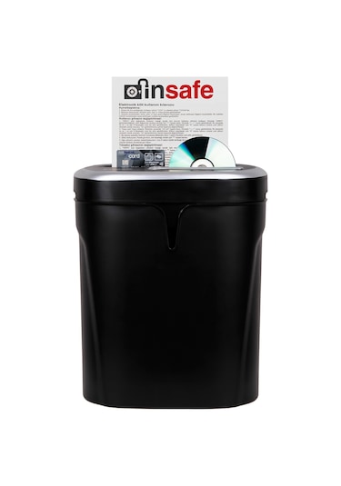Baove PS725 Evrak İmha Makinesi ve Kağıt İmha - Cd - Kredi Kartı İmha Makinesi - Çapraz Kesim - 21 Litre
