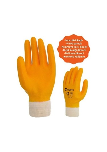 Würth Nitril Eldiven Sarı 10/xl