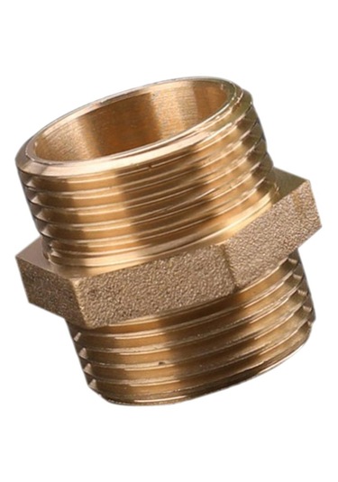 Suntek Pirinç Boru Altıgen Nipel Montaj Adaptörü Erkek Konu Dn25