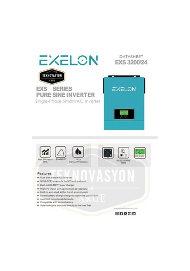 Exelon 3000w 24v Mppt 80a Akıllı İnvertör