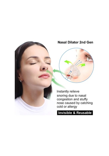 Lemestar Nefes Akışını Artıran Gece Uyku Konforu Burun Açıcı, Dört Farklı Boy S+m+l+xl Medikal Malzeme Reusable Snore Reducer