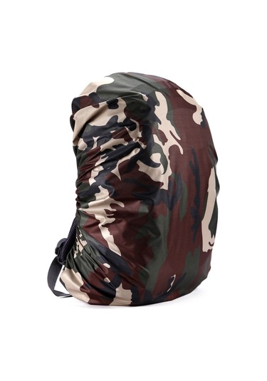 Sones Su Geçirmez Toz Geçirmez Sırt Çantası Yağmur Kılıfı Taşınabilir Ultra Hafif Açık Hava Aletleri Yürüyüş Koruyucu Kılıf 35l Kamuflaj