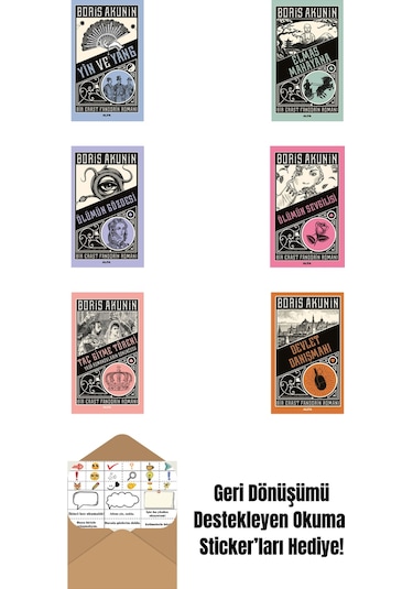 Boris Akunin 6 Kitap Set + Okuma Sticker'ları