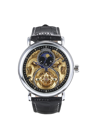 Erkek Moda Lüks Hollow Saat Klasik Charm Otomatik Mekanik Kol Saati 5 Diğer