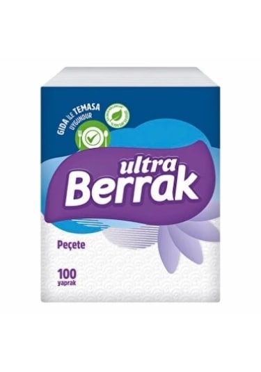 Berrak Kare Peçete 100'lü X 4 Adet