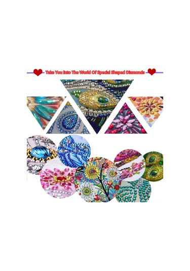 Ranyeek Noel Gül Simidi 30x30cm, Diamond Dıy Seti, Yıldız Taşlı Süs, Dz676 Modeli