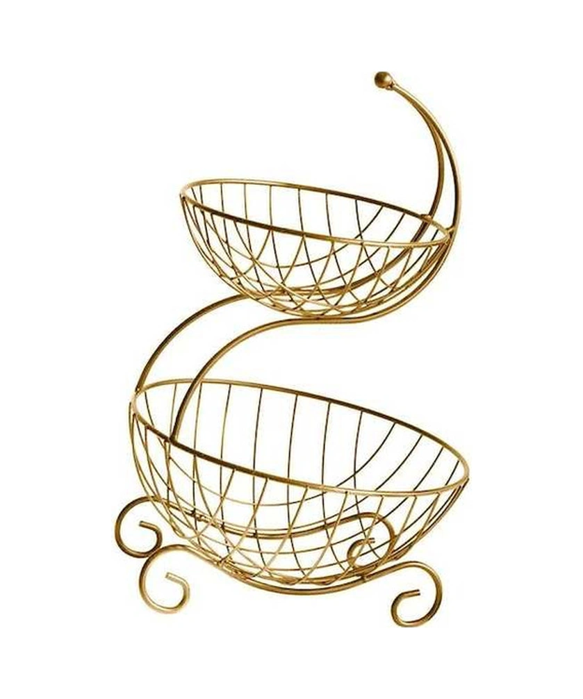 Tongxida Çelik Meyve Kasesi Depolama Standı - Siyah Mutfak Asil Asil Siyah