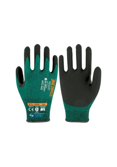 Starline Nitril Kaplamalı Kesilmeye Dirençli İş Eldiveni 1008 Stl Yüksek Koruma Sağlayan