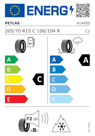 Petlas 205/70R15C 106/104T 8pr Vanmaster + A/S Dört Mevsim Lastiği 2025