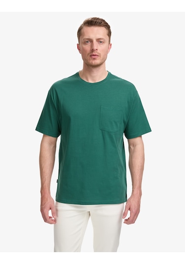 Pierre Cardin Erkek Koyu Yeşil Tişört Basic 50325300-vr079