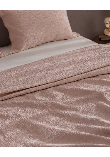 Madame Coco Labenne Çift Kişilik Yatak Örtüsü - Pudra 8684427228661 Pudra