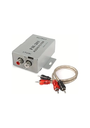 Hightower Fh-203 2 Kanallı Araç Ses Gürültü Filtresi, Amplifikatör Ve Hoparlör Gürültüsünü Giderir, Tüm Araçlarla Uyumlu