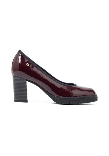 Naplack Nero Topuklu/ Stiletto Kadın 4l5863ds Donna Serena 5863ds Slıde Naplack Bordeaux Naplack Nero