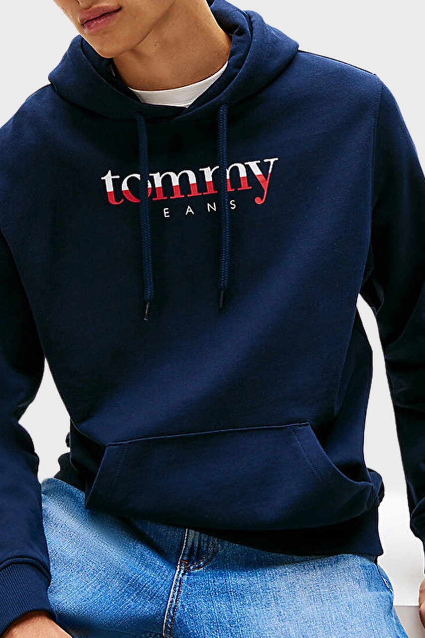 Tommy Jeans Erkek Sweat Dm0dm22113 C1g Lacivert Lacivert