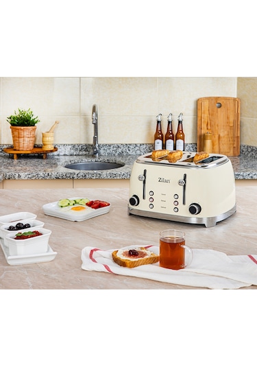 Zilan ZLN1214 1500 W Ekmek Kızartma Makinesi Retro