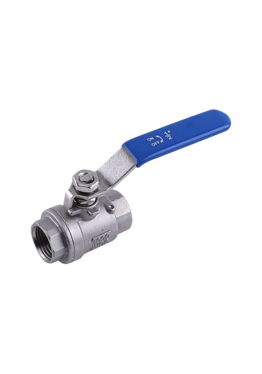 Kosona 304 Paslanmaz Çelik 2 Parça Topaç Kapağı, 1/2" Dn15, Düşük Tork, Kayma Olmadan Açma-kapama, Tek Oturaklı, Konik Mutfaklı