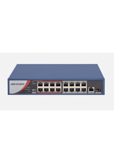 Hıkvısıon Ds-3e0318p-e/m 16 Port 10/100 16 Port Poe+ 1 Port Uplınk+ 1 Sfp 130w Fast Ethernet Swıtch