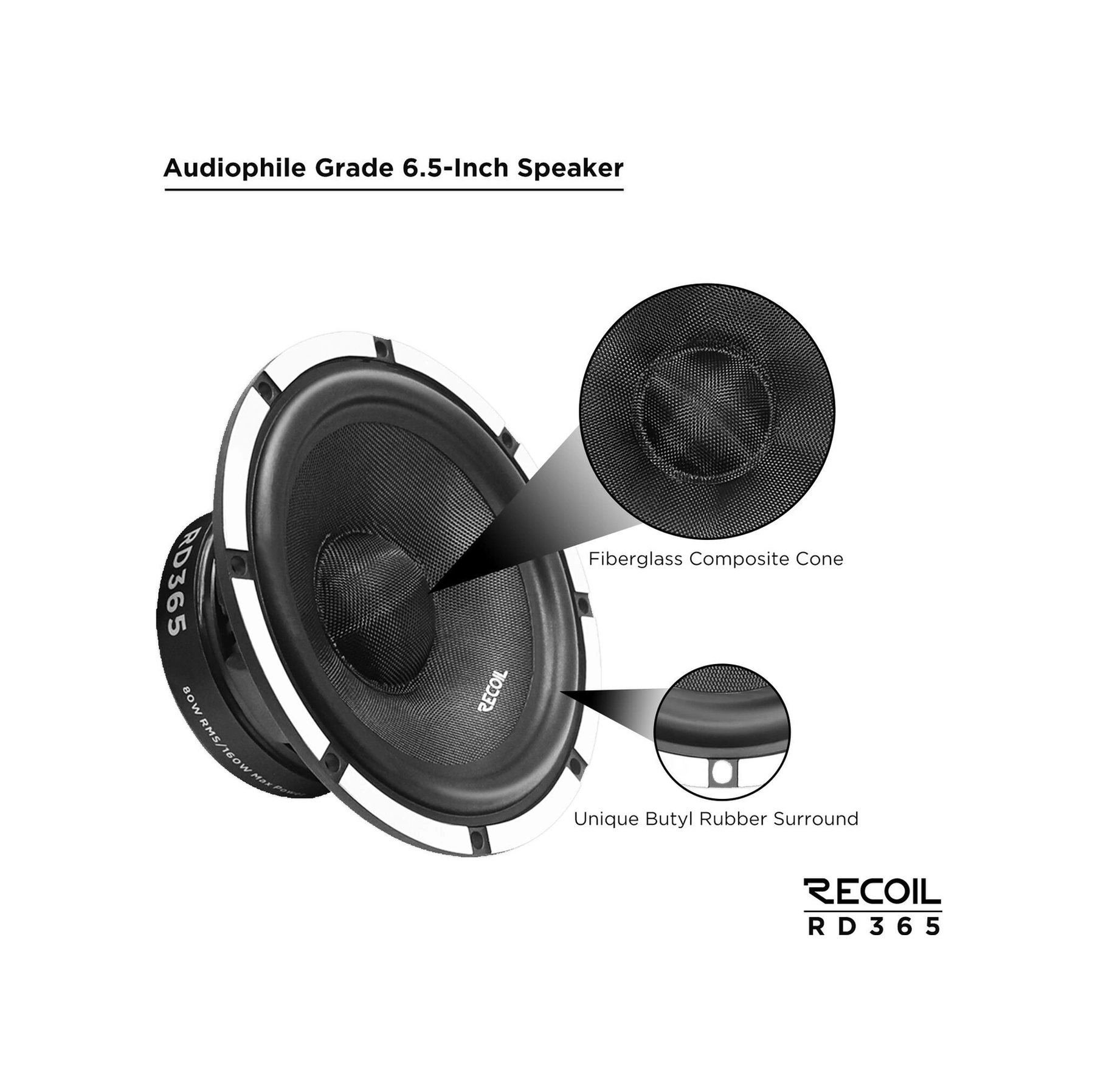 Recoil Rd365 3 Yollu Komponent Mid Takımı 160 Watt