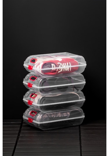 Porsima 204-12 Kadın Ve Çocuk Ayakkabı Saklama Kutusu Şeffaf