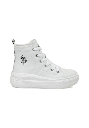 U.s. Polo Assn. Clementıne Pu Jr 5pr Beyaz Kız Çocuk High Sneaker 000000000102021922 Beyaz