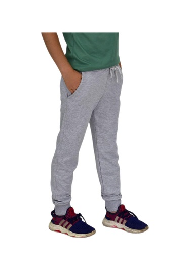 Çocuk Eşofman Altı Paça Manşetli Kız Erkek Bgl-st04726 Gri