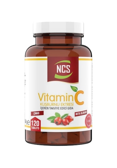 Ncs Vitamin C 1000 Mg 120 Tablet Beta Glucan Zinc Rose Hips