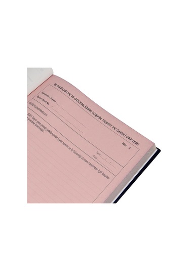 İş Sağlığı Ve Iş Güvenliğine Ilişkin Tespit Ve Öneri Defter N11.4454