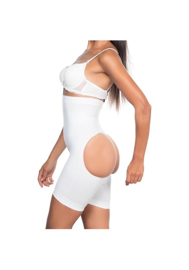 Emay Basen Açık Boxer Kadın Korse 2033 Beyaz