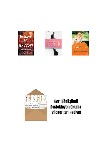 Mandarinler + J. P. Sartre İle Söyleşiler + Nelson Algren'e Aşk Mektupları + Okuma Sticker'ları