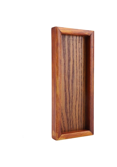 Servis Tepsisi, Dikdörtgen Ahşap Çay Tepsisi Otel Ev Mutfak Tepsileri Atıştırmalık Tepsisi Kahvaltı Tepsisi Gıda Saklama Kabı 20 8cm