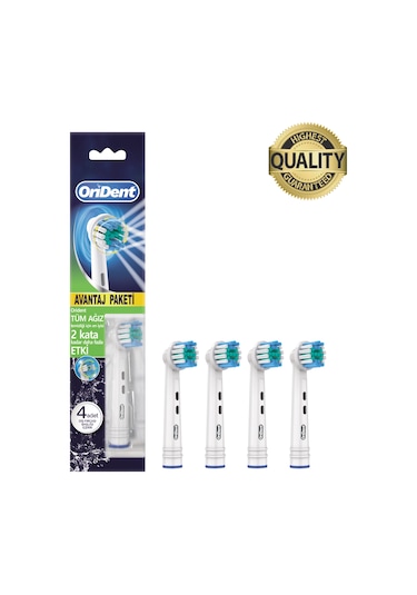 Pro Cleaning Oral-b Uyumlu 4 Adet Yedek Başlık Günlük Derin Temizlik & Premium Quality