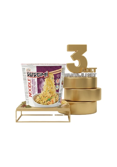 Dudomi Bardak Geneksel Çeşnili Noodle 3x60 Gr