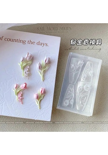 1 Adet Çiçek Şerit Gül Lale Kalıp Zambak 3d Akrilik Kalıp Papatya Gül Nail Art Süslemeleri Çivi Dıy Silikon Çivi Kalıp Multı