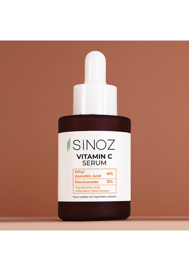 Sinoz Ton Eşitleyici Aydınlatıcı Vitamin C %4 Niacinamide %2 Yüz Serumu Tüm Ciltler İçin 30 ML