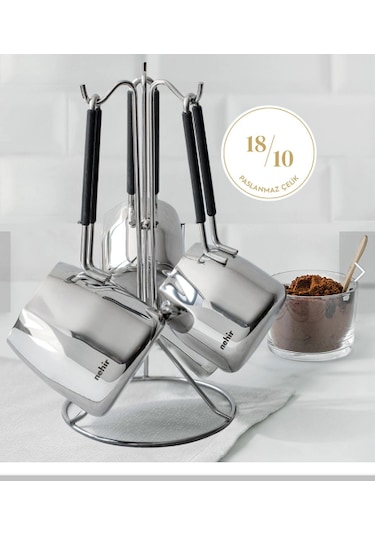 Nehir Modern 4 Parça Cezve Seti