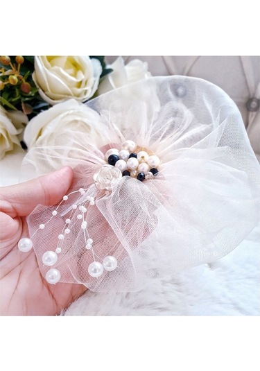 Lux Broş Taşlı Yaka Süsü,yaka Çiçeği,yaka Brosu,yaka Aksesuarı,kurdalesı 320 Beyaz