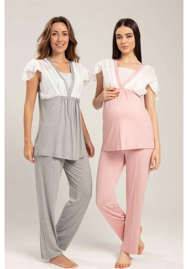 Bone Club 5214 Pudra Hamile Lohusa Pijama Tk