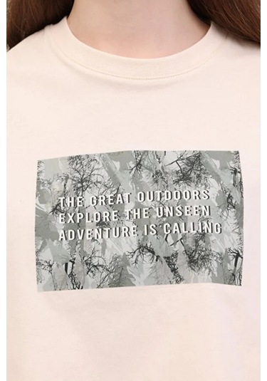 Lumberjack Wl Rena 11outss25105 5fx Bej Kadın Kısa Kol Tişört 101941220 Bej